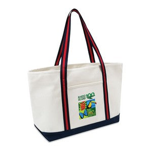 Natural Beige/Navy Blue/Red w/Full Color Transfer