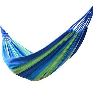 Blank blue hammock