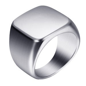 Geometric Stainless Steel Men Ring