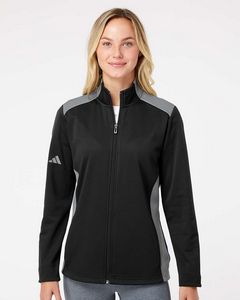 Adidas® Women's Textured Mixed Media Full-Zip Jacket