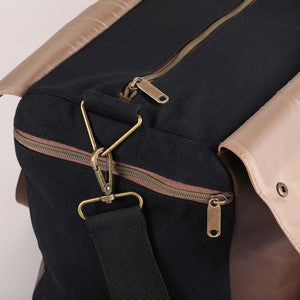Danville Leather & Canvas Duffel Bag