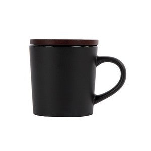 Copenhagen 16 oz. Ceramic Mug w/ Wood Lid
