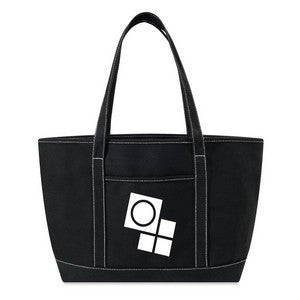 24 Oz. Colored Canvas Shopping Tote (24"x14"x6.7")