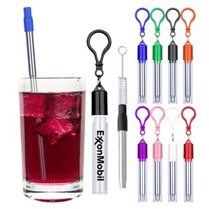 Stainless Steel Straw Reusable Travel Kit