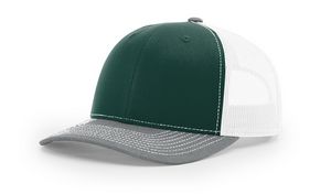 Dark Green / White / Heather Grey