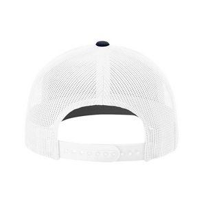 Columbia Blue/White/Navy Blue Blank Back View