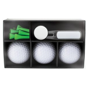 Bent Tab Combo Box - Divot Tool, Marker, 3 Balls & Tees