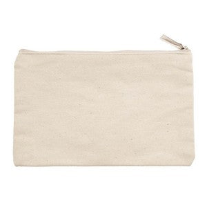 12 oz. Canvas Zippered Pouch