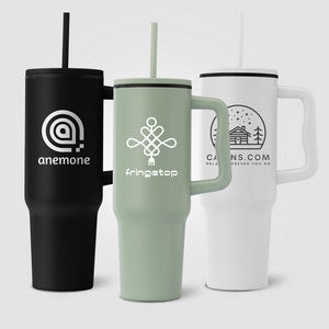 Polar Stainless Steel Double-Wall Straw Tumbler - 40 oz. - Silkscreen