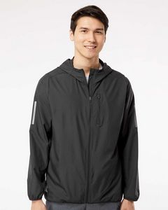 Adidas® Hooded Full Zip Windbreaker