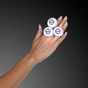 Hand model displaying White LED Deco Ball Ring