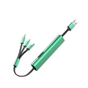 3-in-1 Fast Charging Cable USB Multi Port Charger TPE Metal Shell