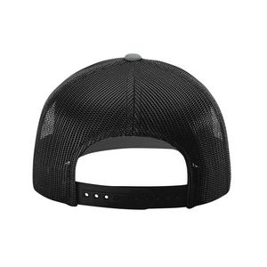 Heather Gray/Black Blank Back View