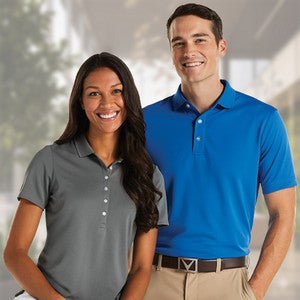 Callaway® Vent Moisture Wicking Men's Ottoman Polo Shirt with Custom Logo