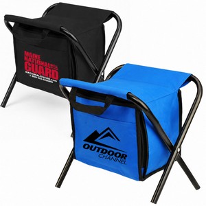 Portable Insulated Folding Cooler Stool, Holds 225lbs