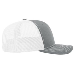 Heather Gray/White Blank Side View