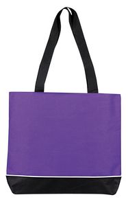 Zipper Shoulder Tote Bag