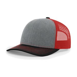 Heather Grey - Red - Black
