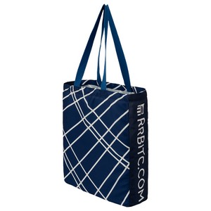 8 Oz. Sublimated Poly Canvas Shopping Tote Bag w/ Gusset (14" x 16" x 4")