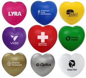 Heart Shape Stress Reliever, Semi Soft And Squeezable