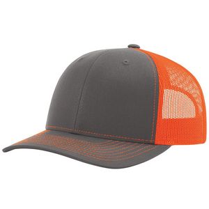 Charcoal Gray/Neon Orange Blank Angled View