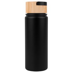 20 Oz. Vacuum-Sealed Stainless Water Bottle w/Bamboo Lid