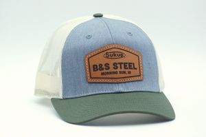 Richardson 115 Low-Profile Structured Trucker Hat with Leather Patch