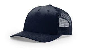 Navy Blue Blank Angle View