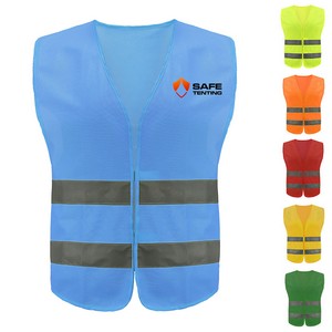 High Visibility Safety Vest with 2 Reflective Strips
