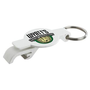 Round Beverage Wrench™ Bottle Opener Key Tag