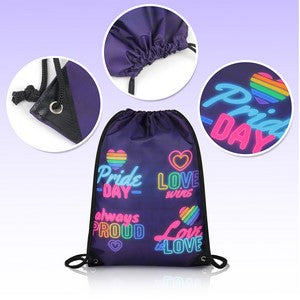 420D Heavy Duty Dye Sublimation Drawstring Backpack