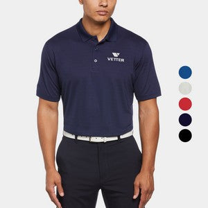 Callaway® Eco Horizontal Textured UPF 50+ Men's Golf Polo Shirt with Custom Logo