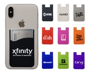 Phone Wallet - Soft Silicone Cell Phone Card Holder