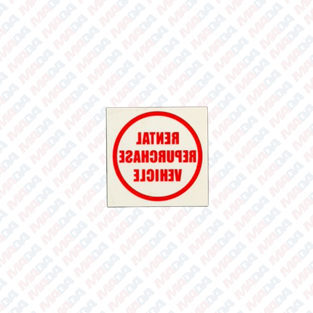 Rental Static Kling Sticker (25 Pack)