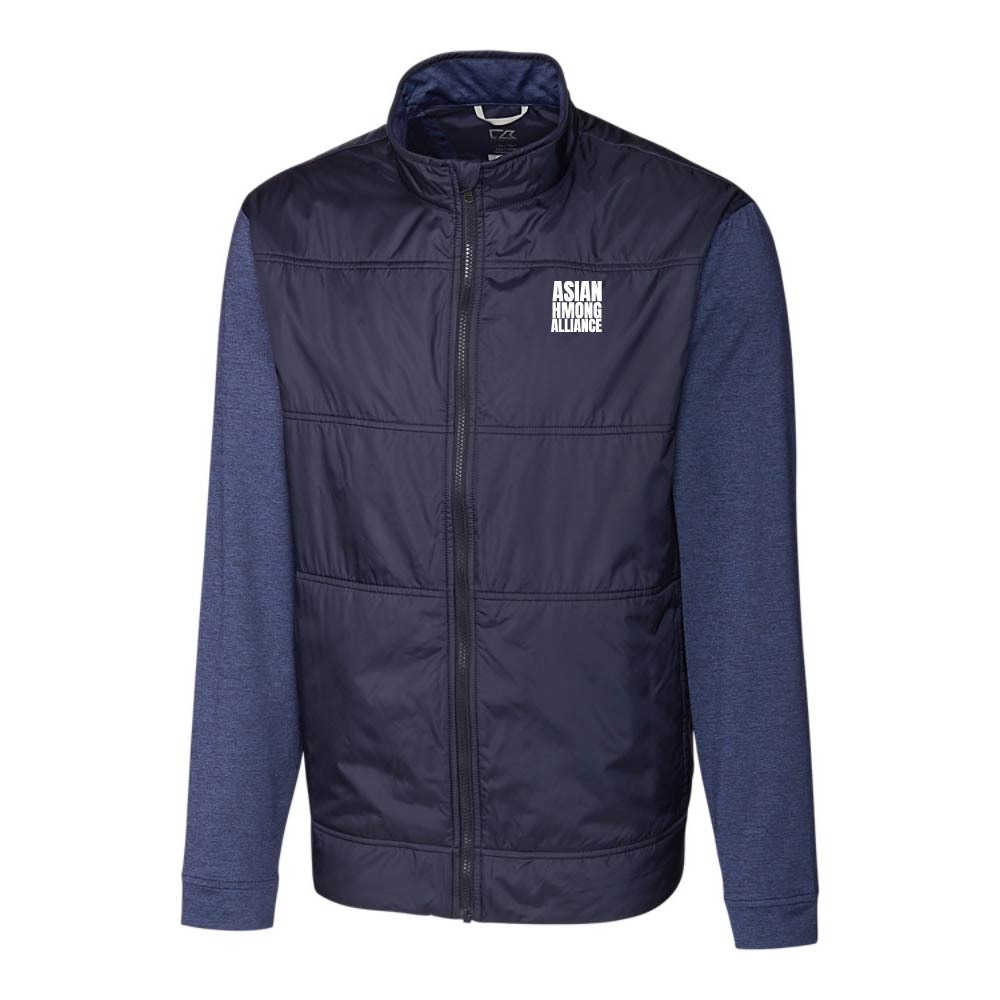 Cutter & Buck Stealth Hybrid Quilted Mens Full Zip Windbreaker Jacket