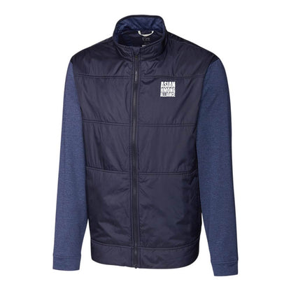 Cutter & Buck Stealth Hybrid Quilted Mens Full Zip Windbreaker Jacket