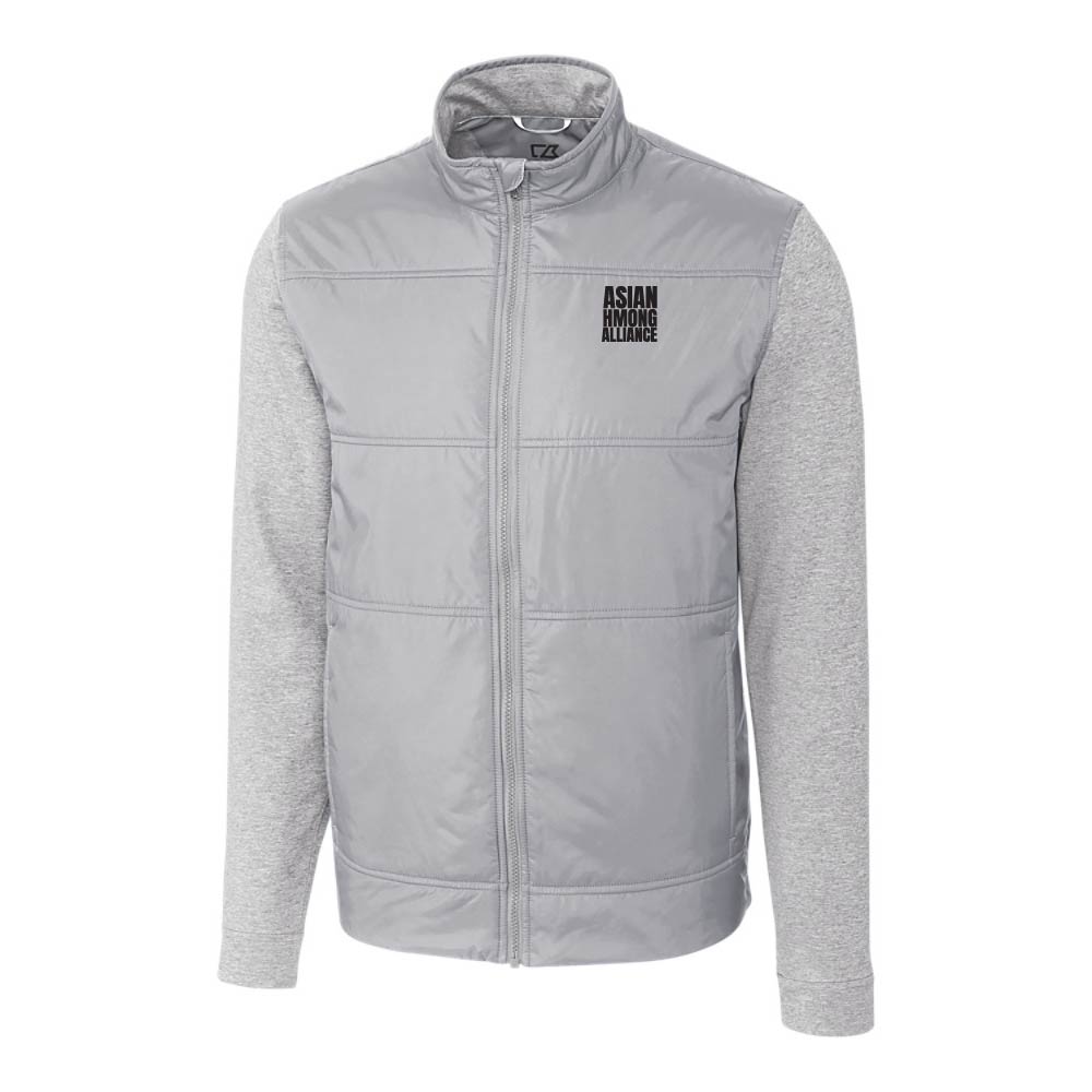 Cutter & Buck Stealth Hybrid Quilted Mens Full Zip Windbreaker Jacket
