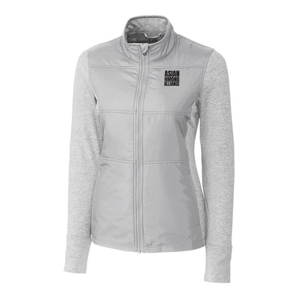 Cutter & Buck Stealth Hybrid Quilted Womens Full Zip Windbreaker Jacket