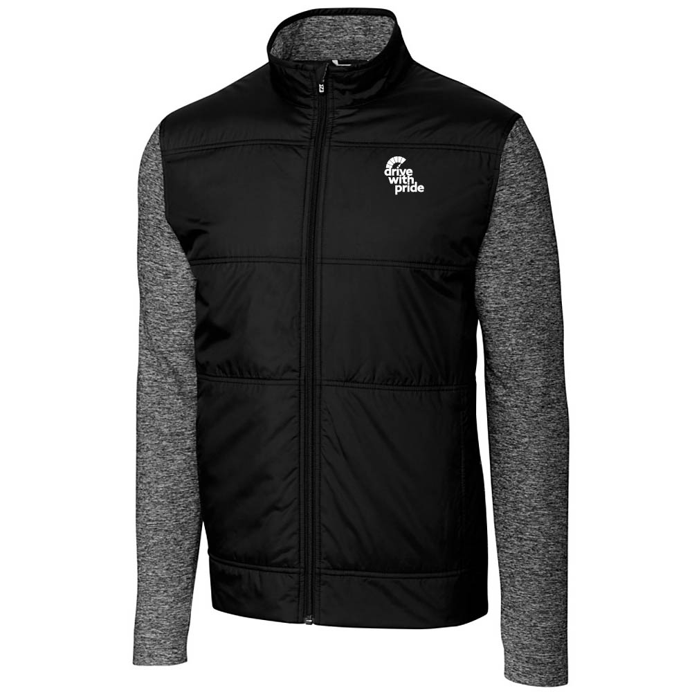 Cutter & Buck Stealth Hybrid Quilted Mens Full Zip Windbreaker Jacket