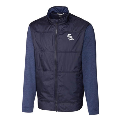 Cutter & Buck Stealth Hybrid Quilted Mens Full Zip Windbreaker Jacket