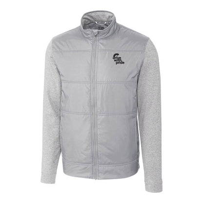 Cutter & Buck Stealth Hybrid Quilted Mens Full Zip Windbreaker Jacket