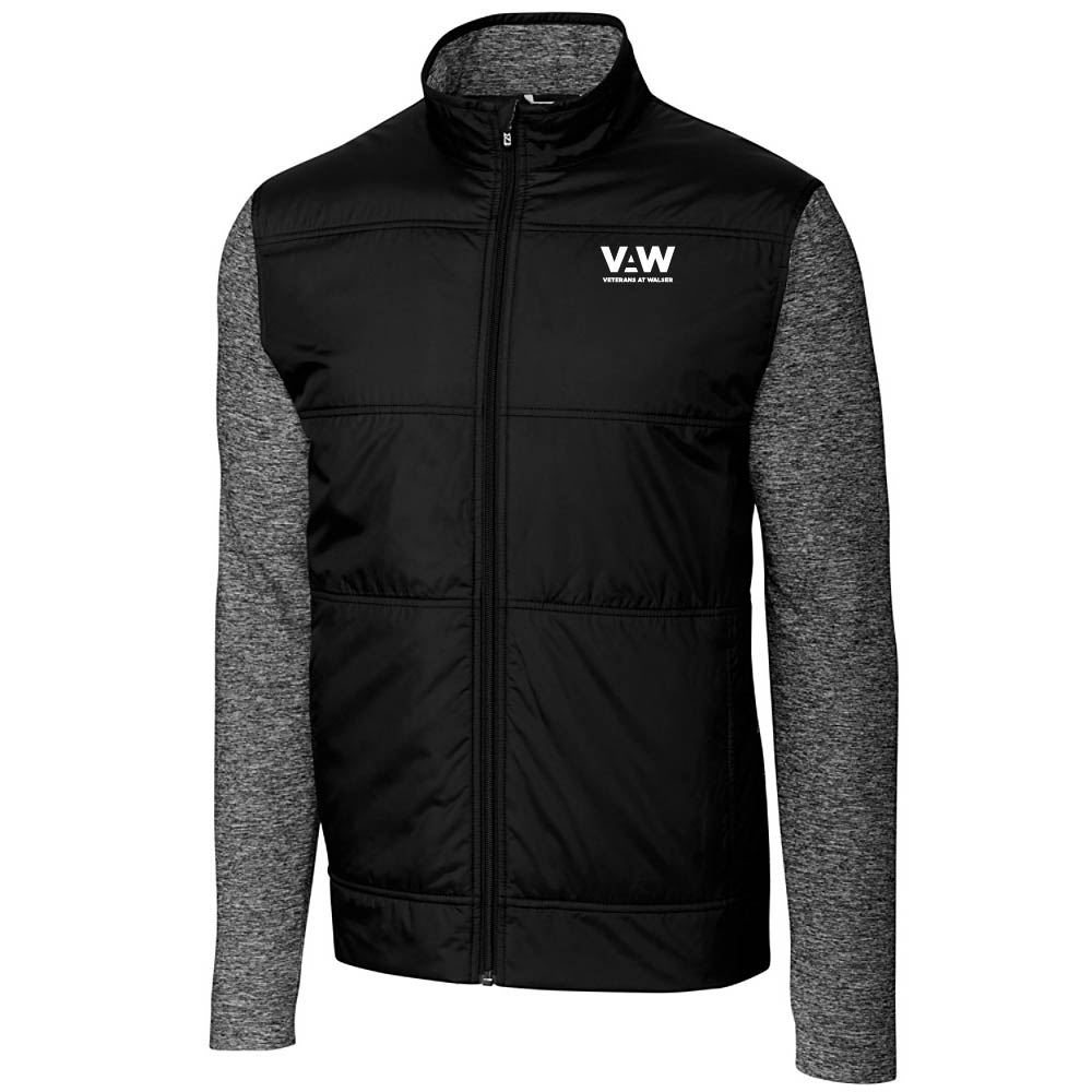 Cutter & Buck Stealth Hybrid Quilted Mens Full Zip Windbreaker Jacket