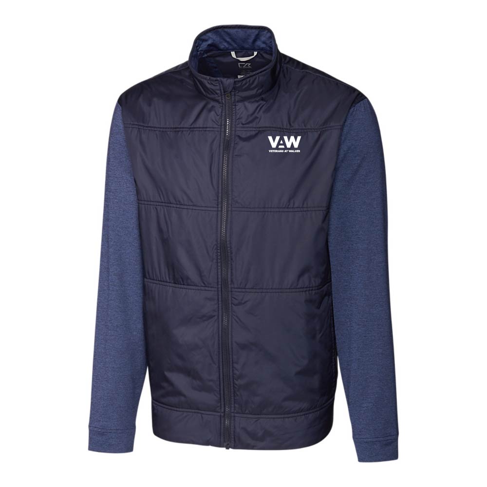 Cutter & Buck Stealth Hybrid Quilted Mens Full Zip Windbreaker Jacket