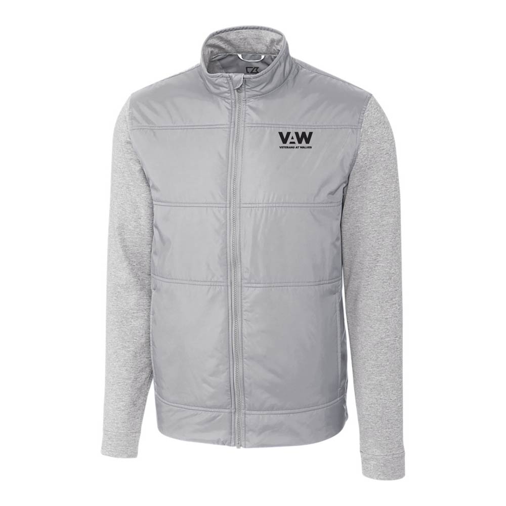 Cutter & Buck Stealth Hybrid Quilted Mens Full Zip Windbreaker Jacket