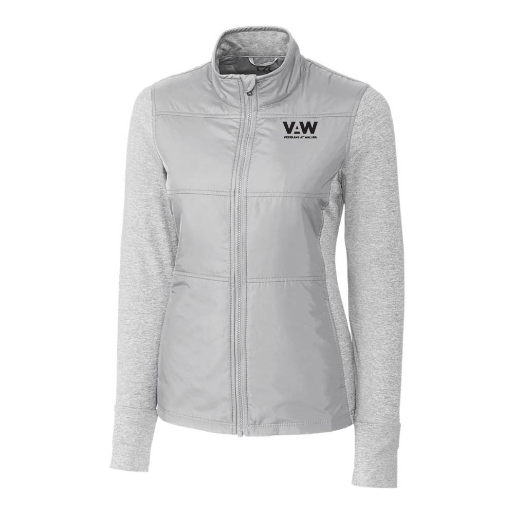 Cutter & Buck Stealth Hybrid Quilted Womens Full Zip Windbreaker Jacket