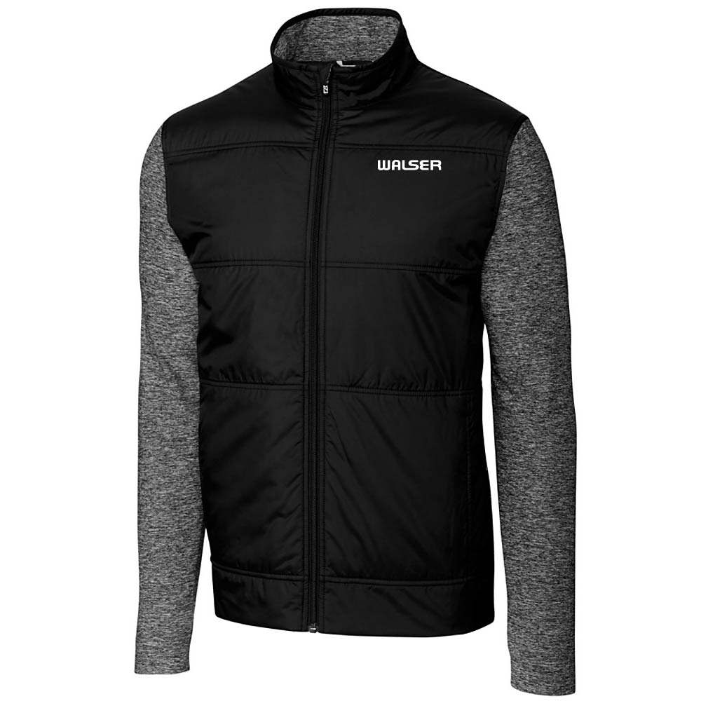 Cutter & Buck Stealth Hybrid Quilted Mens Full Zip Windbreaker Jacket