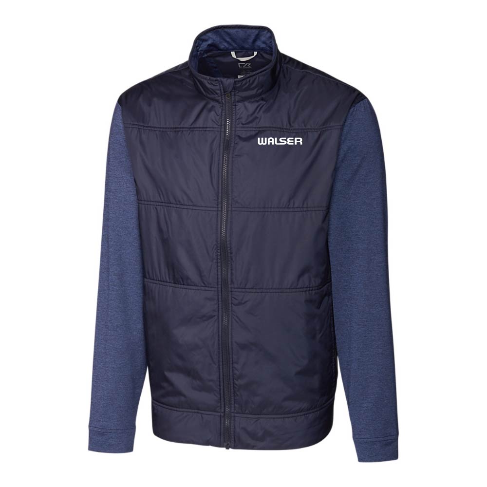 Cutter & Buck Stealth Hybrid Quilted Mens Full Zip Windbreaker Jacket