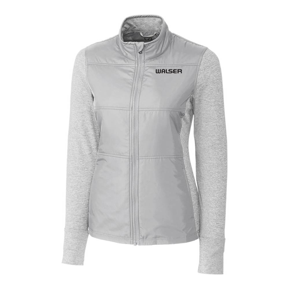 Cutter & Buck Stealth Hybrid Quilted Womens Full Zip Windbreaker Jacket