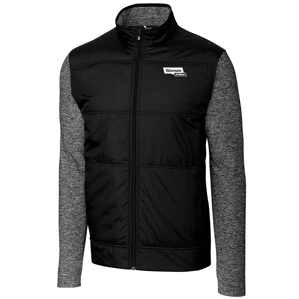 Cutter & Buck Stealth Hybrid Quilted Mens Full Zip Windbreaker Jacket