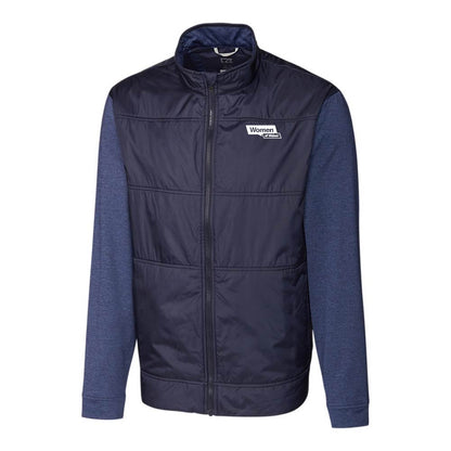 Cutter & Buck Stealth Hybrid Quilted Mens Full Zip Windbreaker Jacket